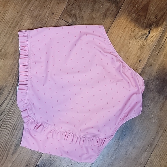 Pink Ruffled Womens KORTNIE JEANE Swim Bottoms SMALL - Picture 3 of 4
